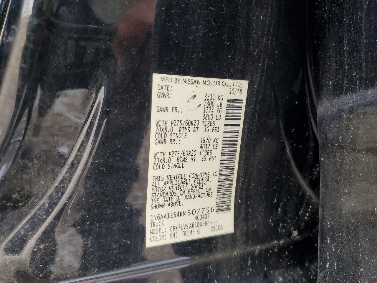 NISSAN TITAN 2019 — 14
