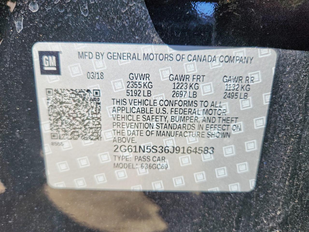 CADILLAC XTS 2018 — 13