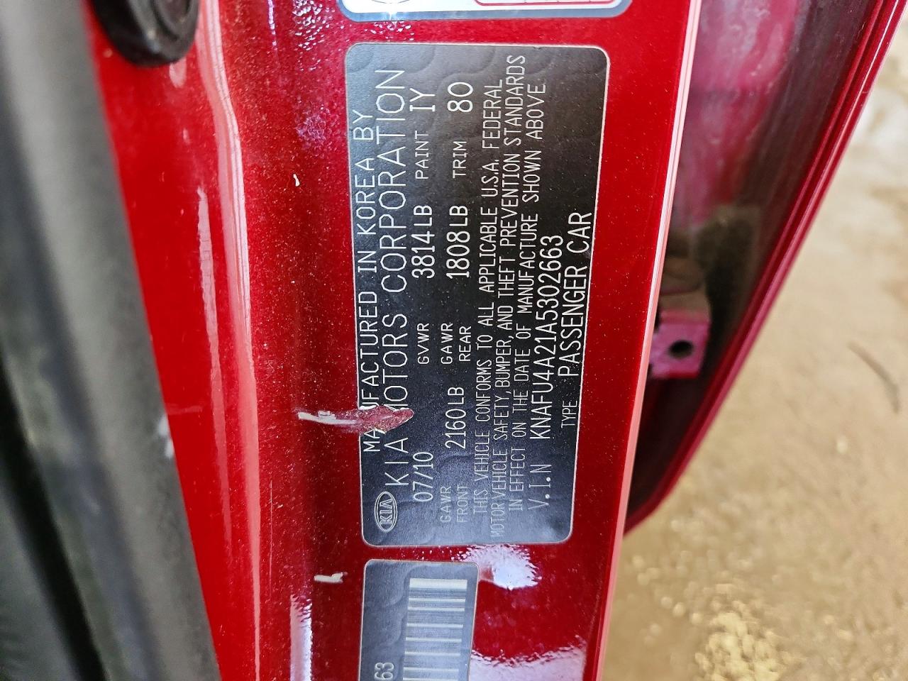 KIA FORTE 2010 — 13