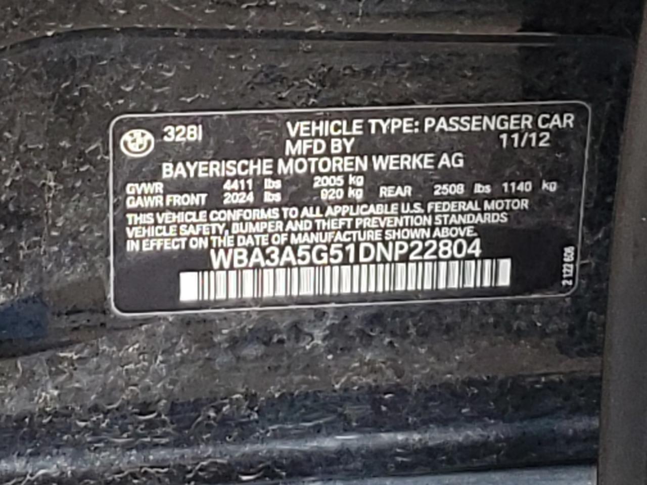 BMW 328 2013 — 13