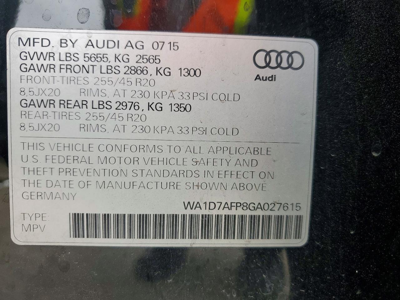 AUDI Q5 2016 — 13
