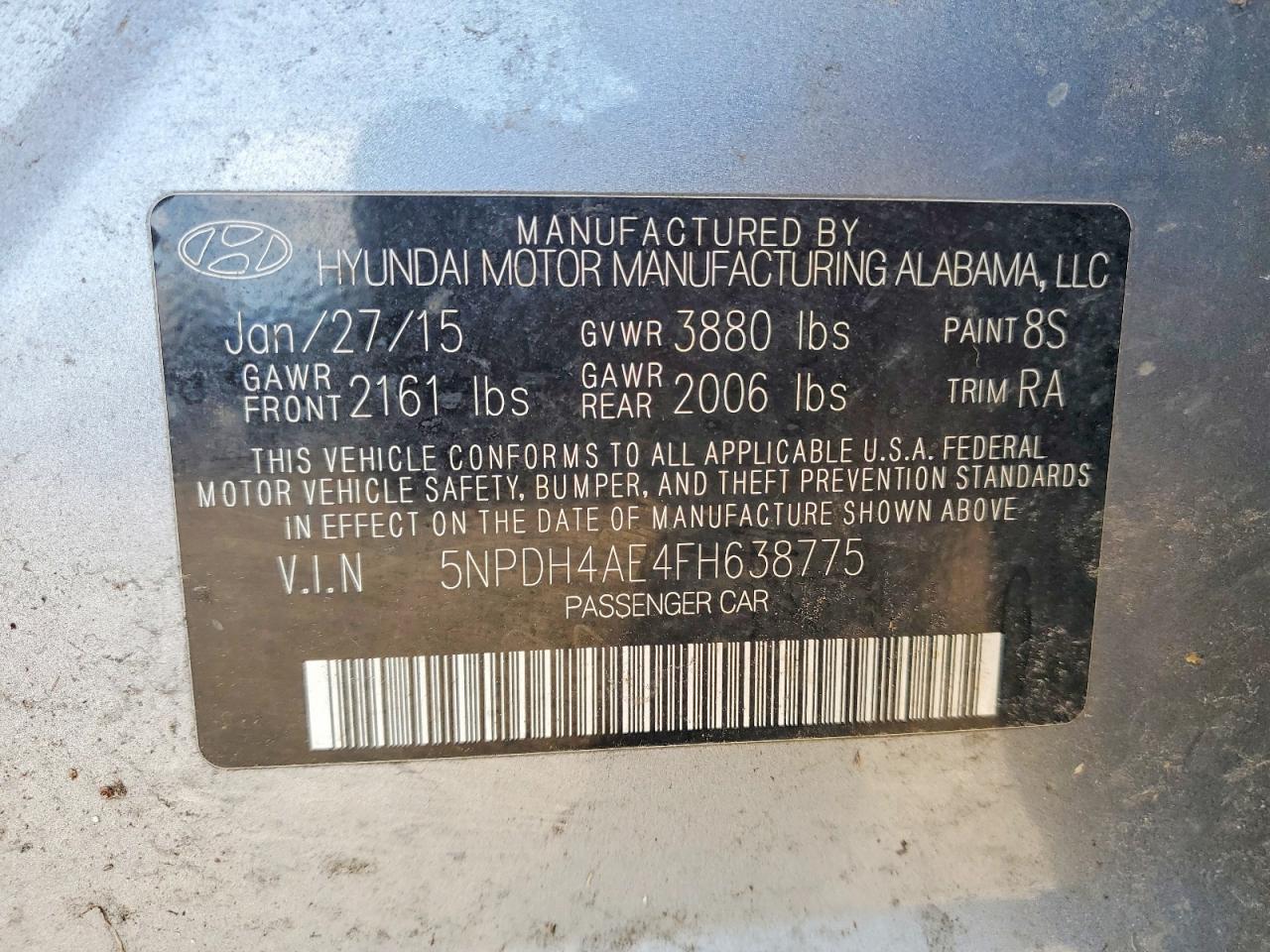 HYUNDAI ELANTRA 2015 — 13
