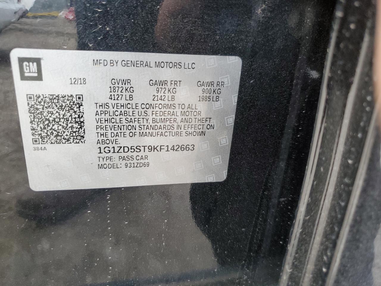 CHEVROLET MALIBU 2019 — 13