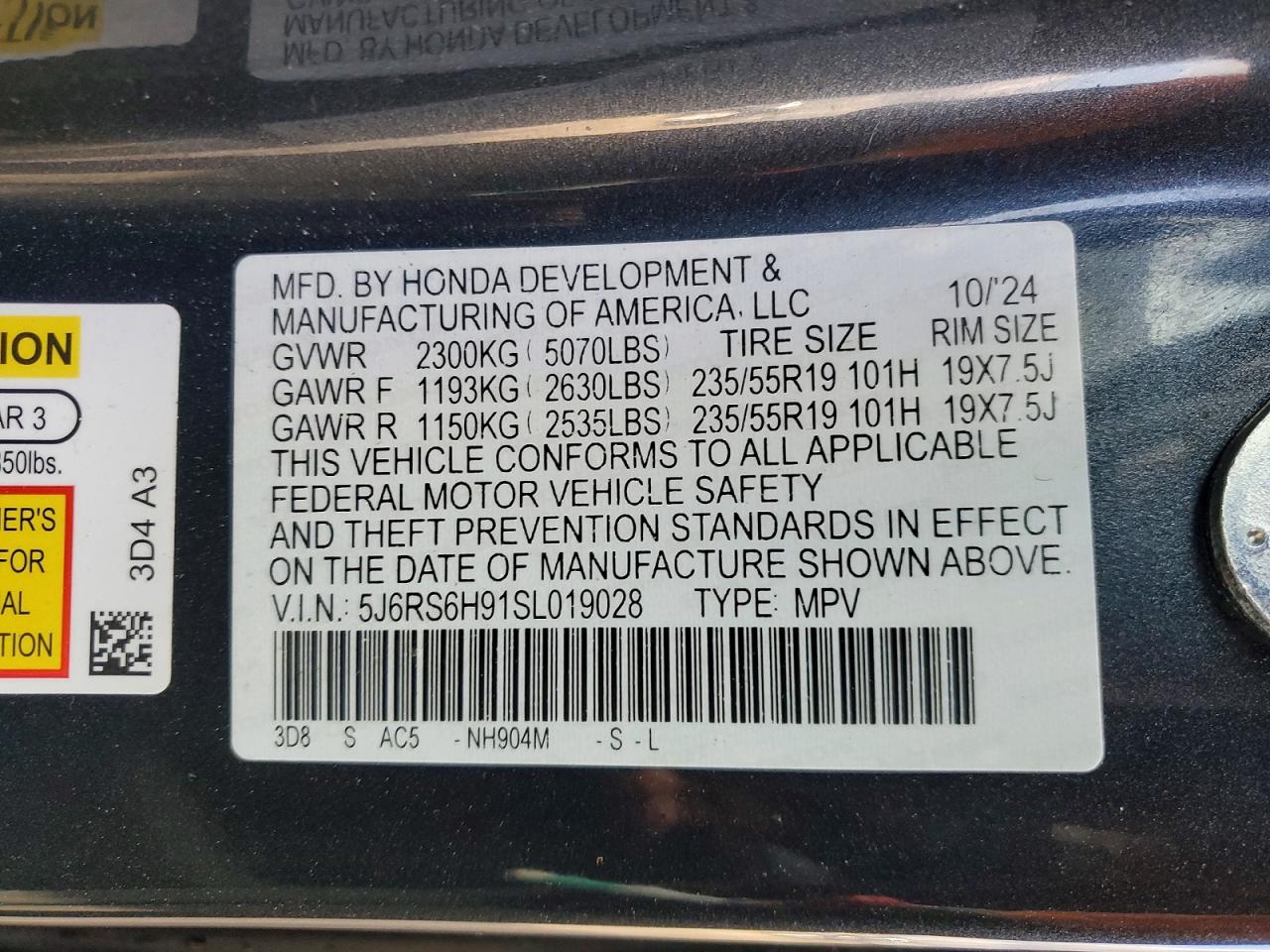 HONDA CR-V 2025 — 14