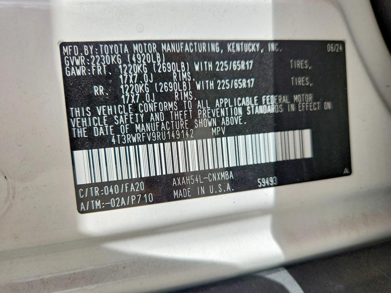 TOYOTA RAV4 HYBRID 2024 — 14
