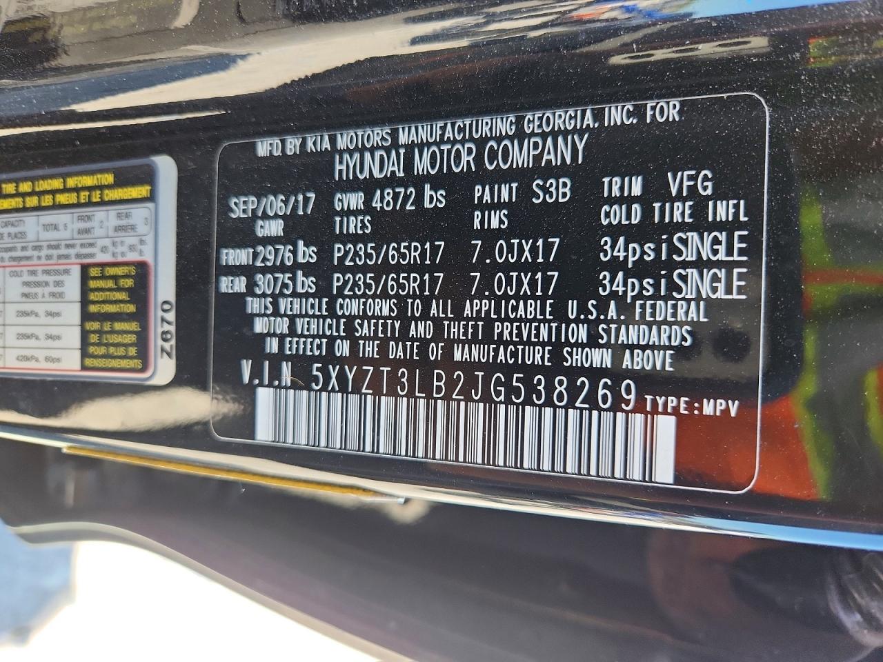 HYUNDAI SANTA FE SPORT 2018 — 14