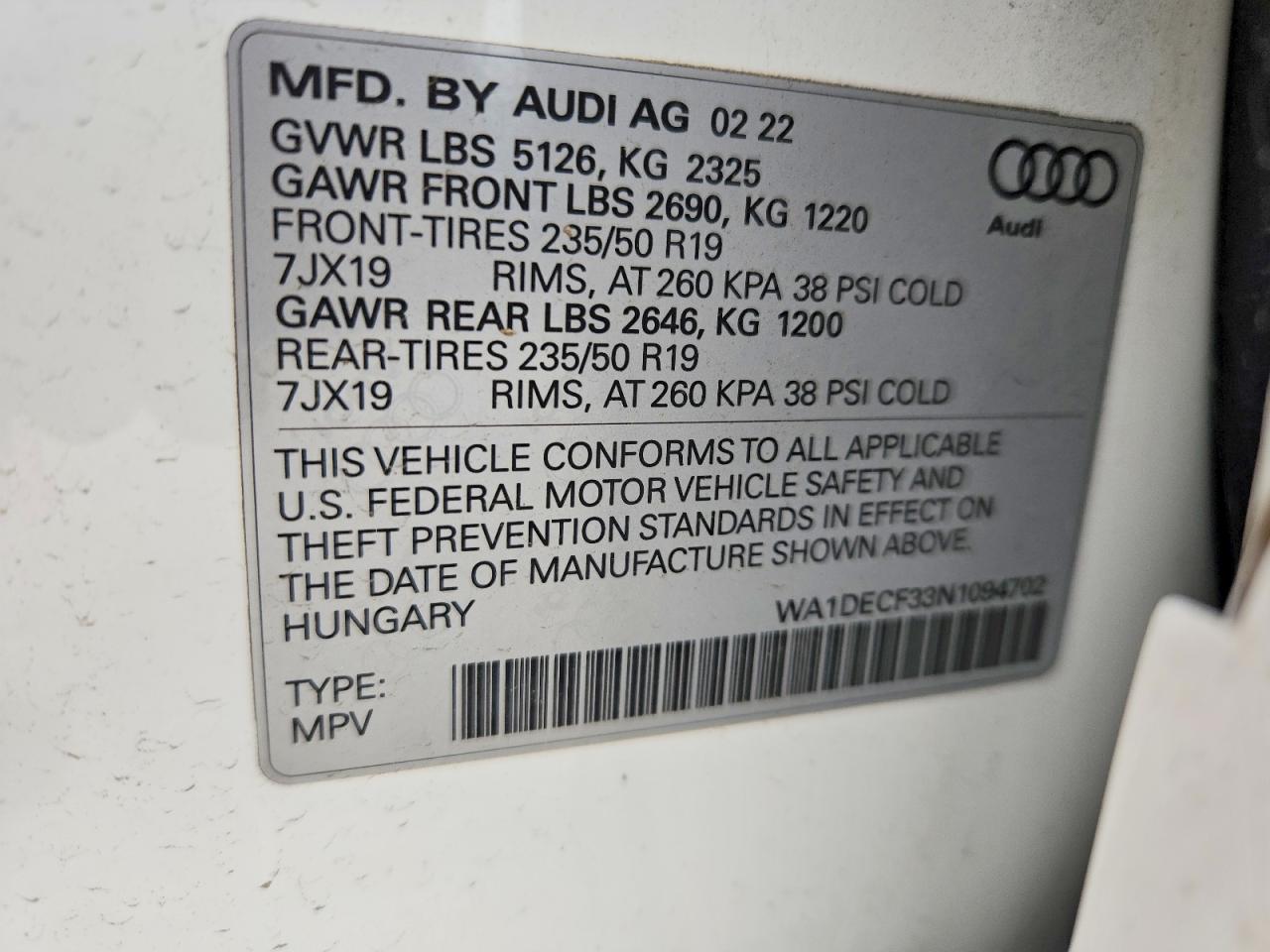 AUDI Q3 2022 — 14