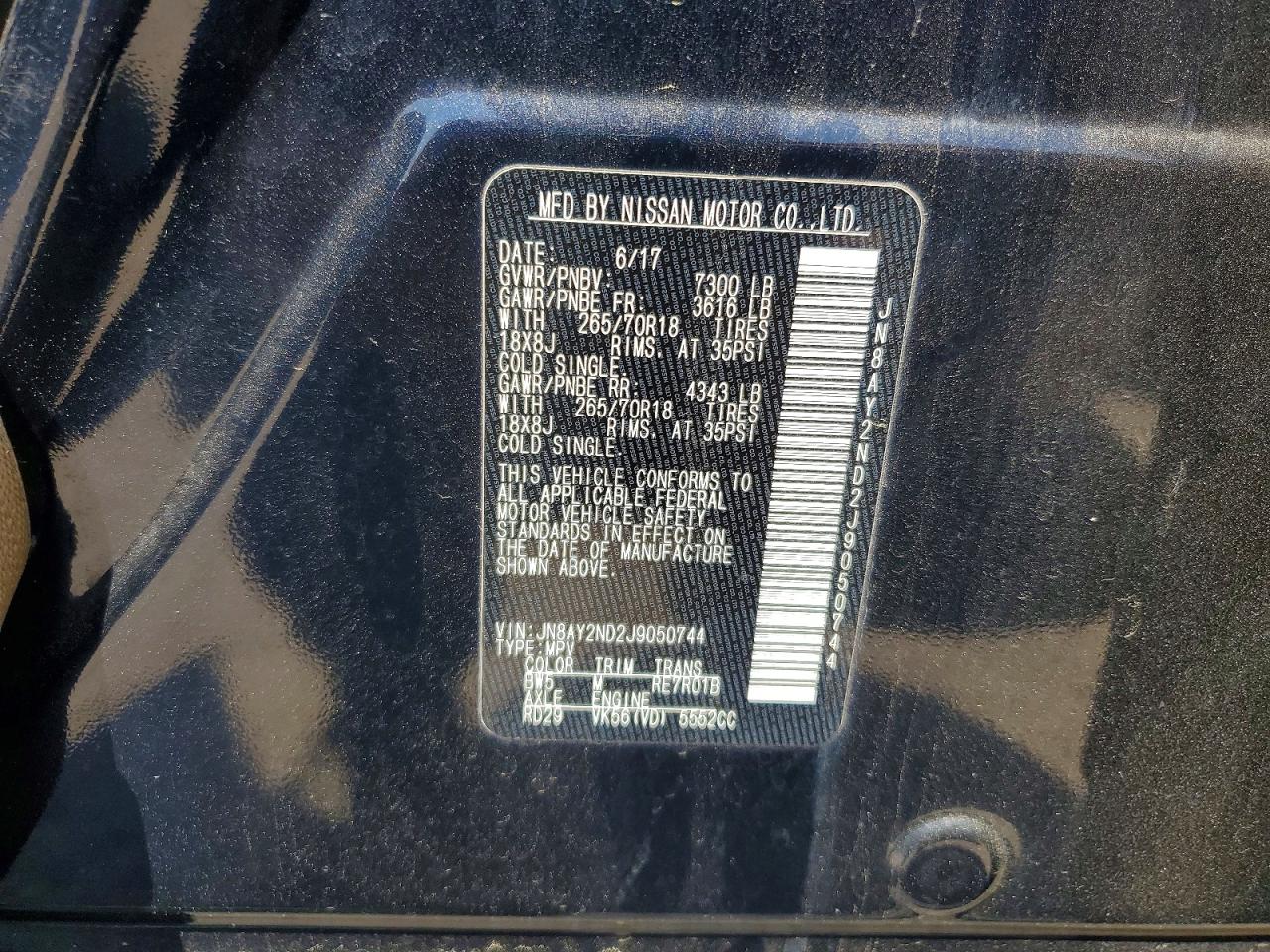 NISSAN ARMADA 2018 — 14