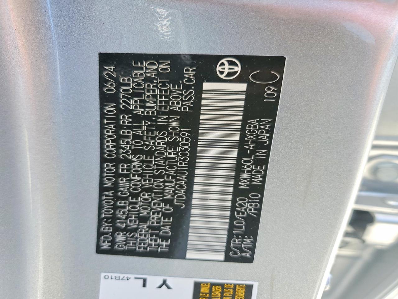 TOYOTA PRIUS 2024 — 13