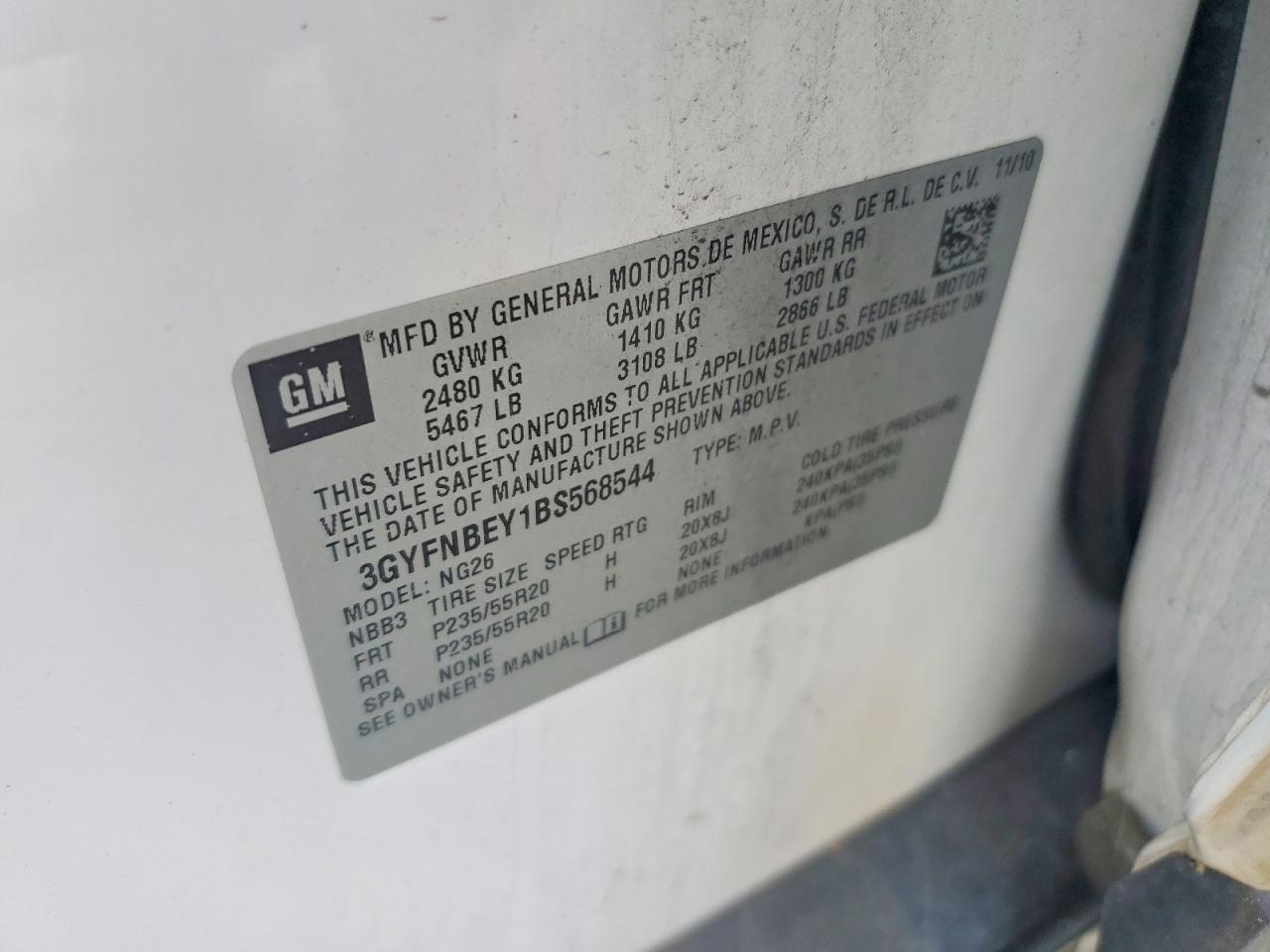 CADILLAC SRX 2011 — 13