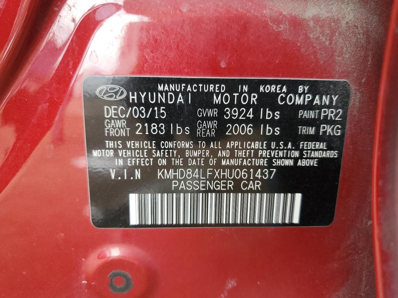 HYUNDAI ELANTRA 2017 — 13