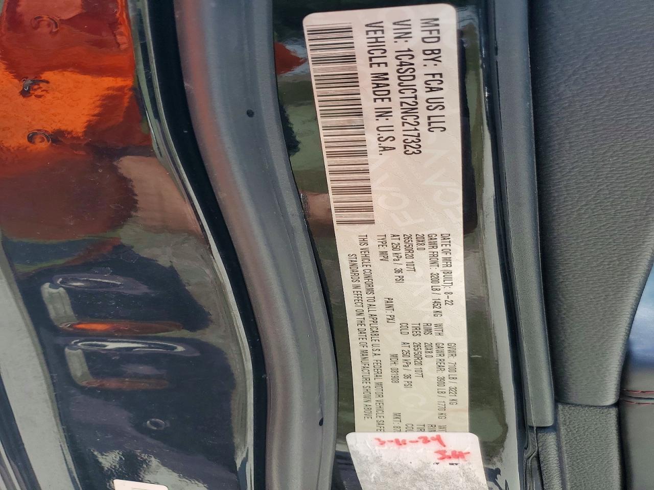 DODGE DURANGO 2022 — 15