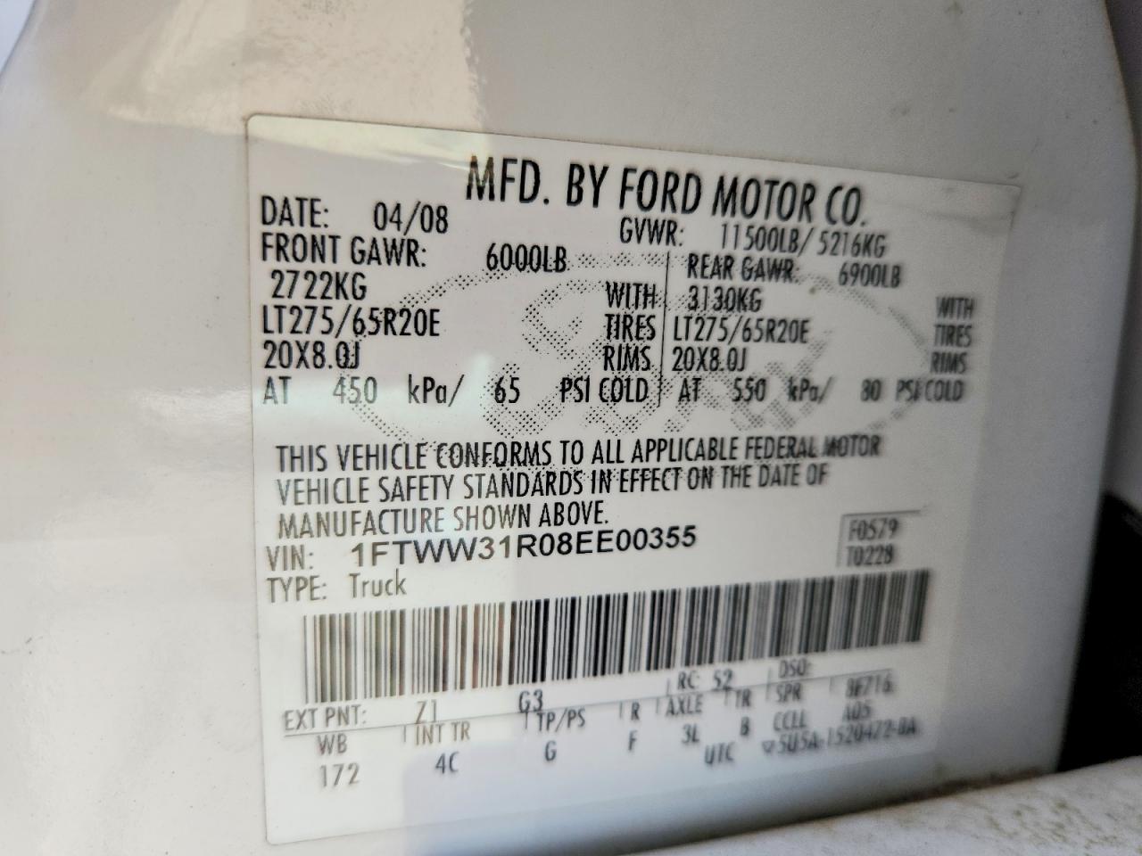 FORD F350 2008 — 14