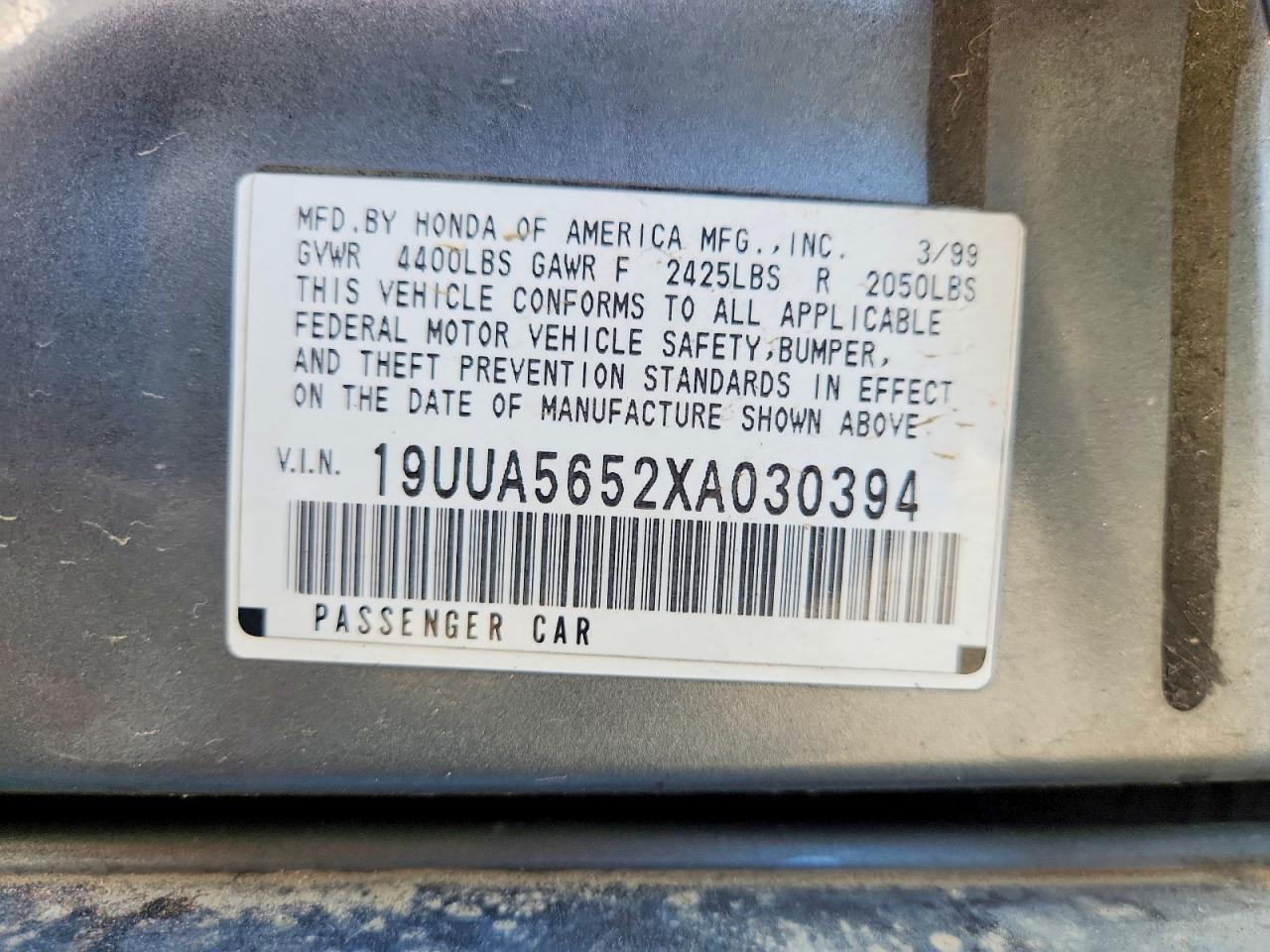 ACURA 3.2TL 1999 — 13