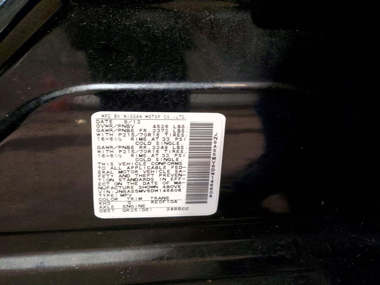 NISSAN ROGUE 2013 — 14