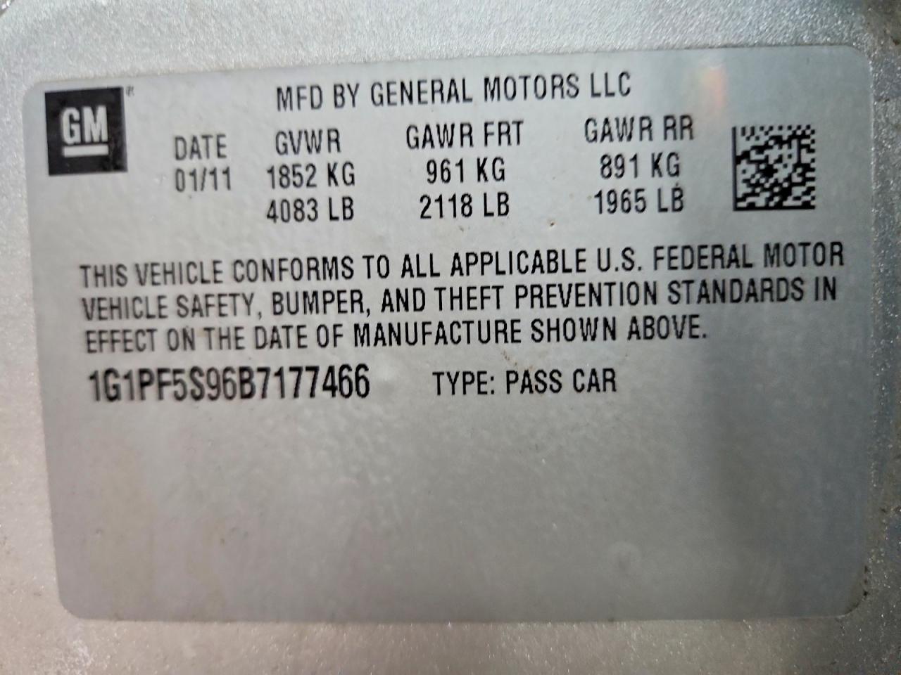 CHEVROLET CRUZE 2011 — 13