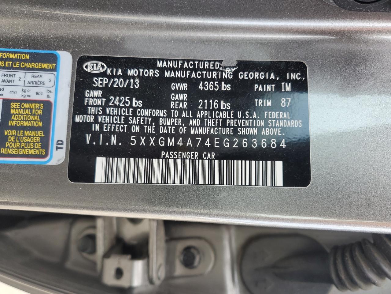 KIA OPTIMA 2014 — 13