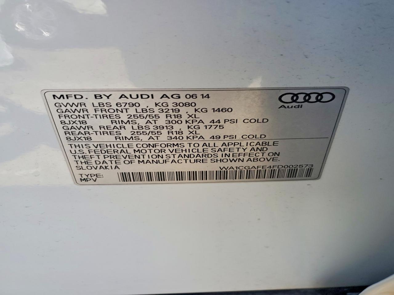 AUDI Q7 2015 — 14