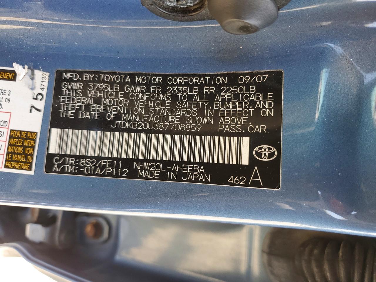TOYOTA PRIUS 2008 — 14