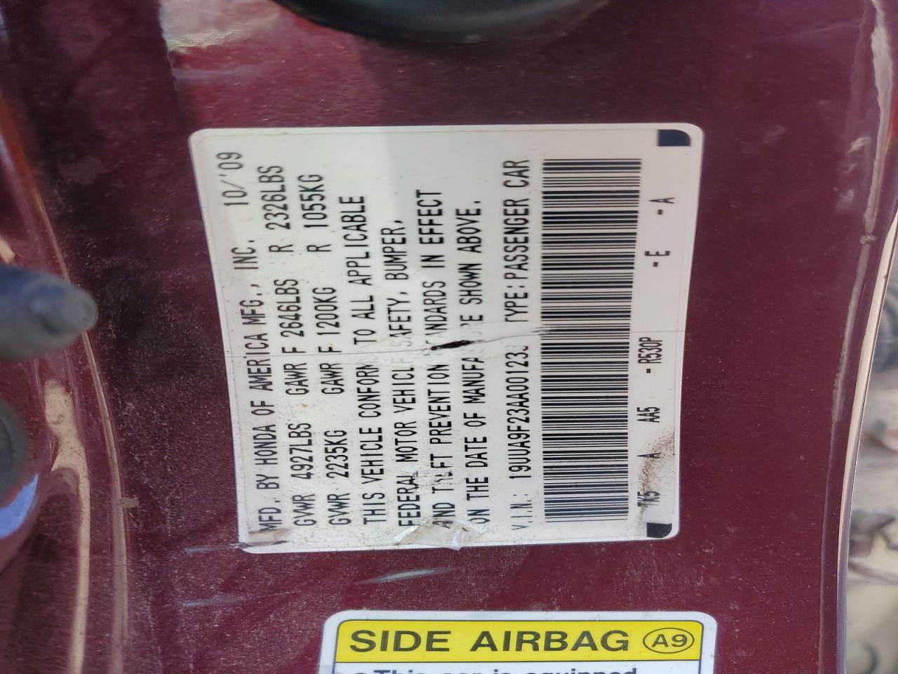 ACURA TL 2010 — 13