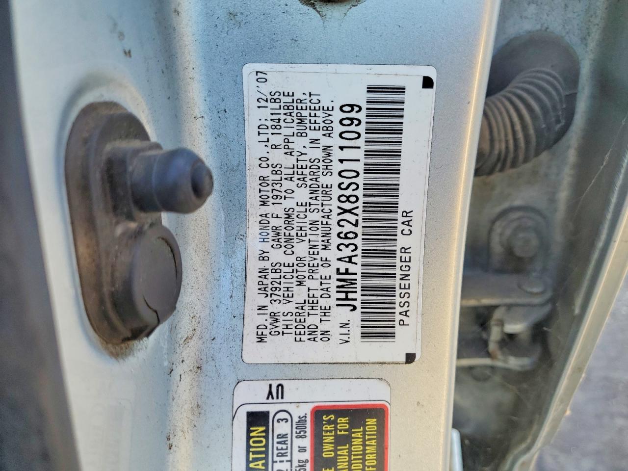 HONDA CIVIC 2008 — 13