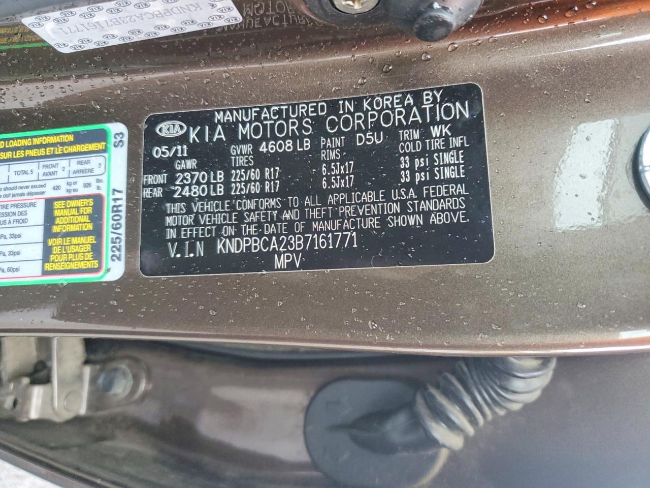 KIA SPORTAGE 2011 — 15
