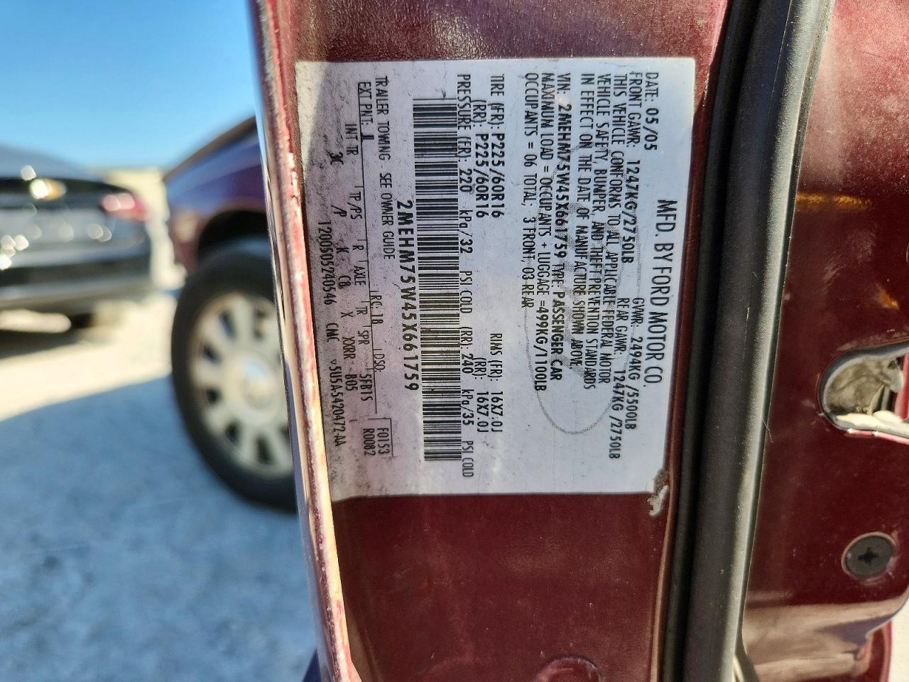 MERCURY GRAND MARQUIS 2005 — 13