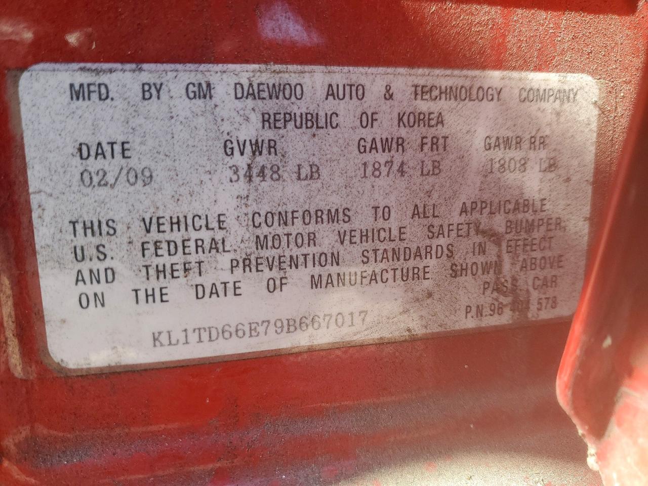 CHEVROLET AVEO 2009 — 13