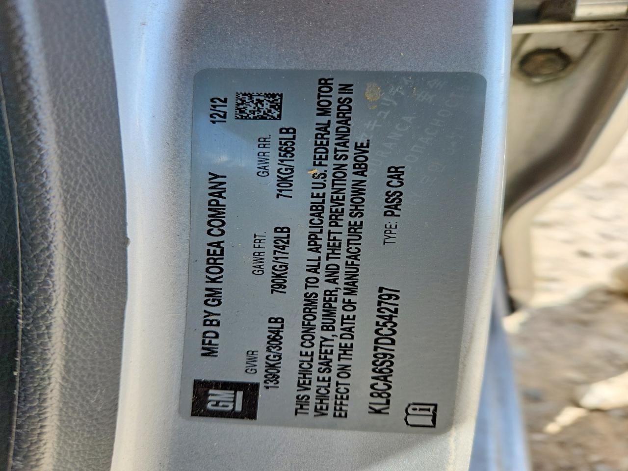 CHEV SPARK 2013 — 14