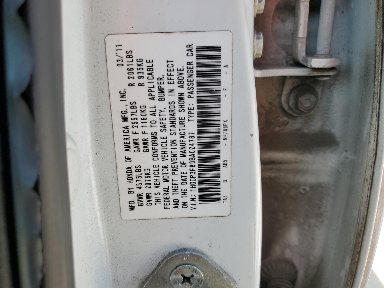 HONDA ACCORD 2011 — 13