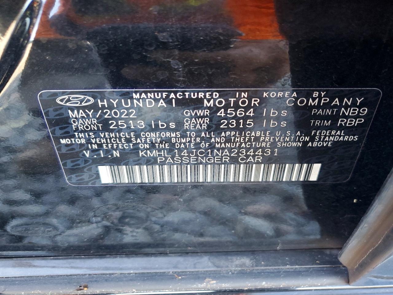 HYUNDAI SONATA 2022 — 14