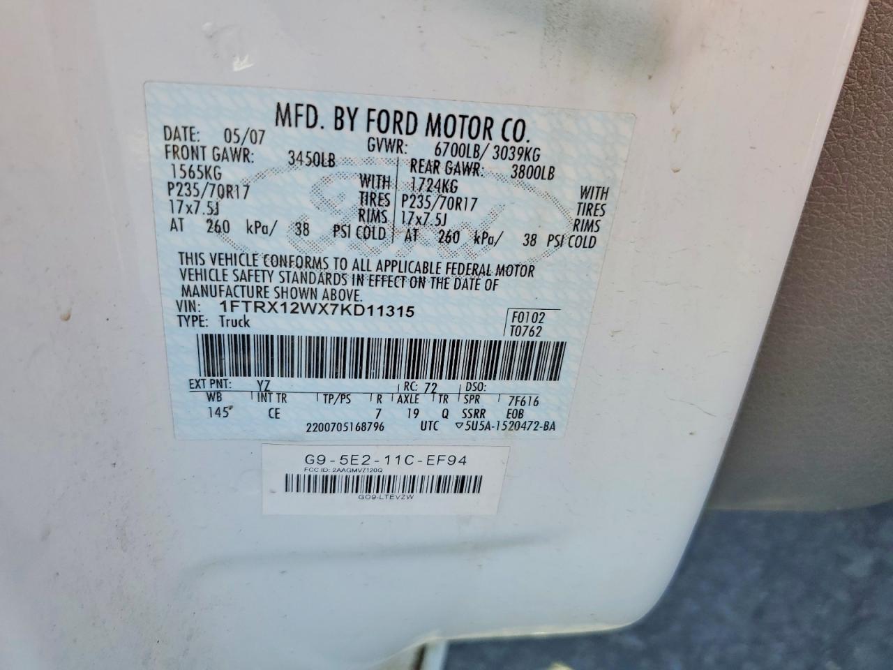 FORD F-150 2007 — 14