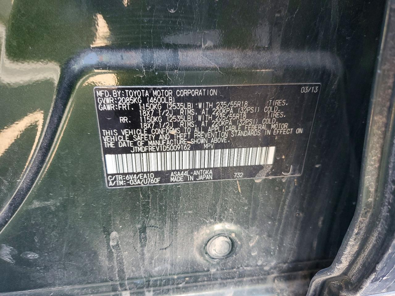 TOYOTA RAV4 2013 — 14
