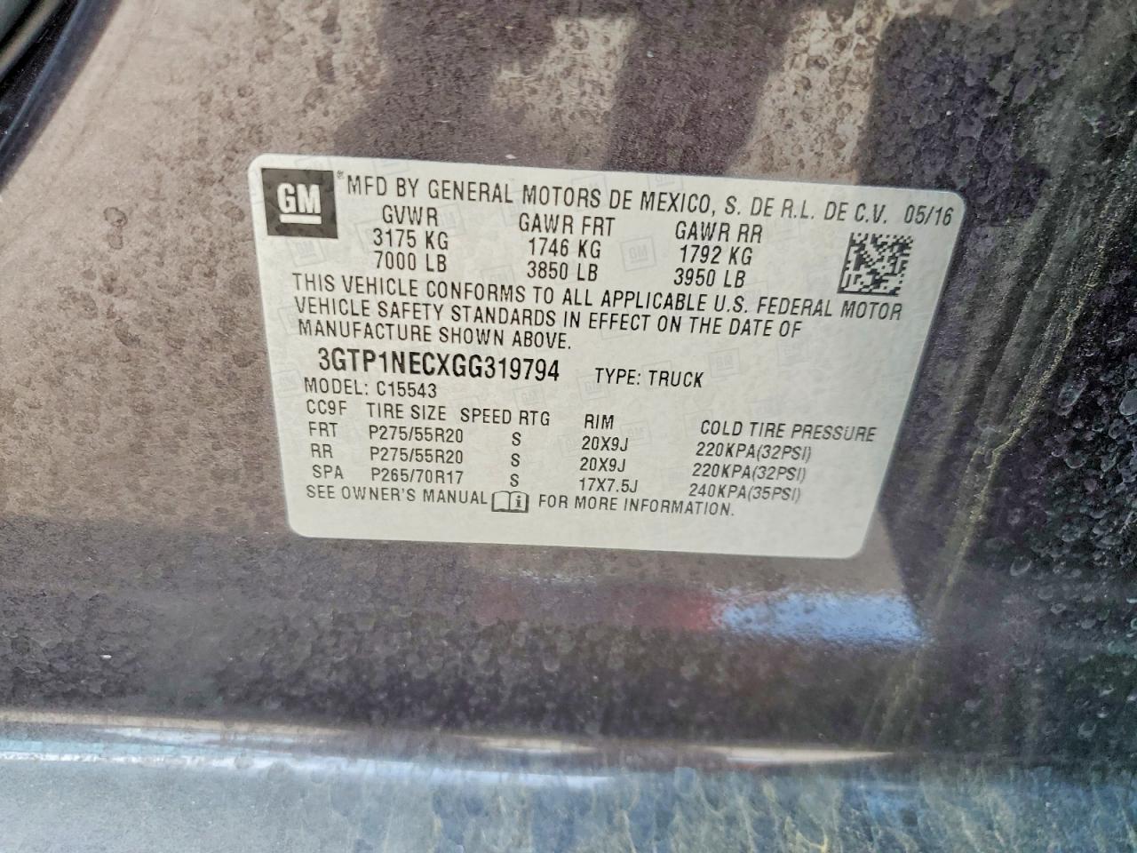 GMC SIERRA 2016 — 13
