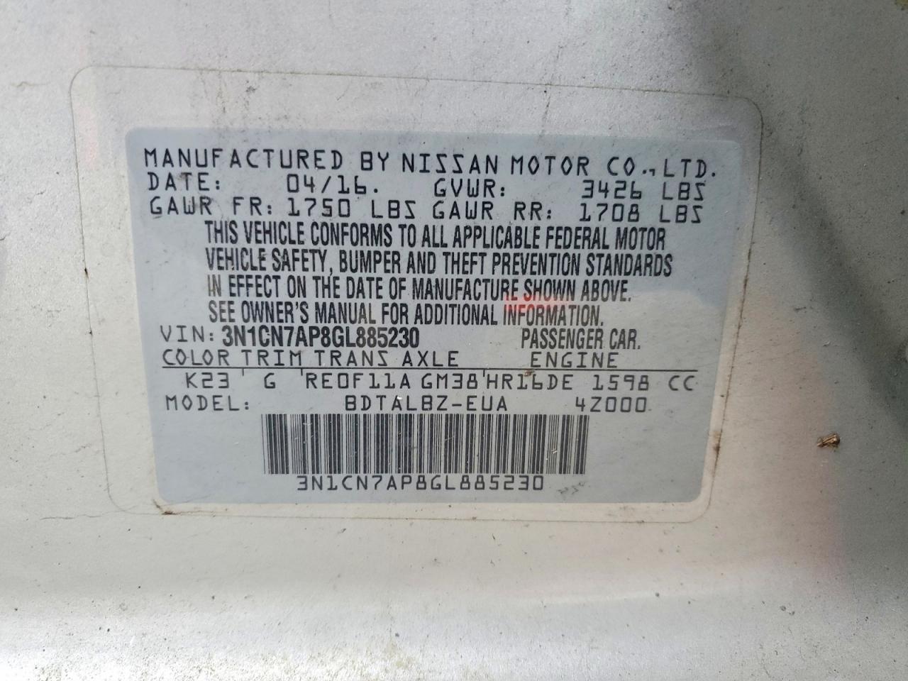 NISSAN VERSA 2016 — 13