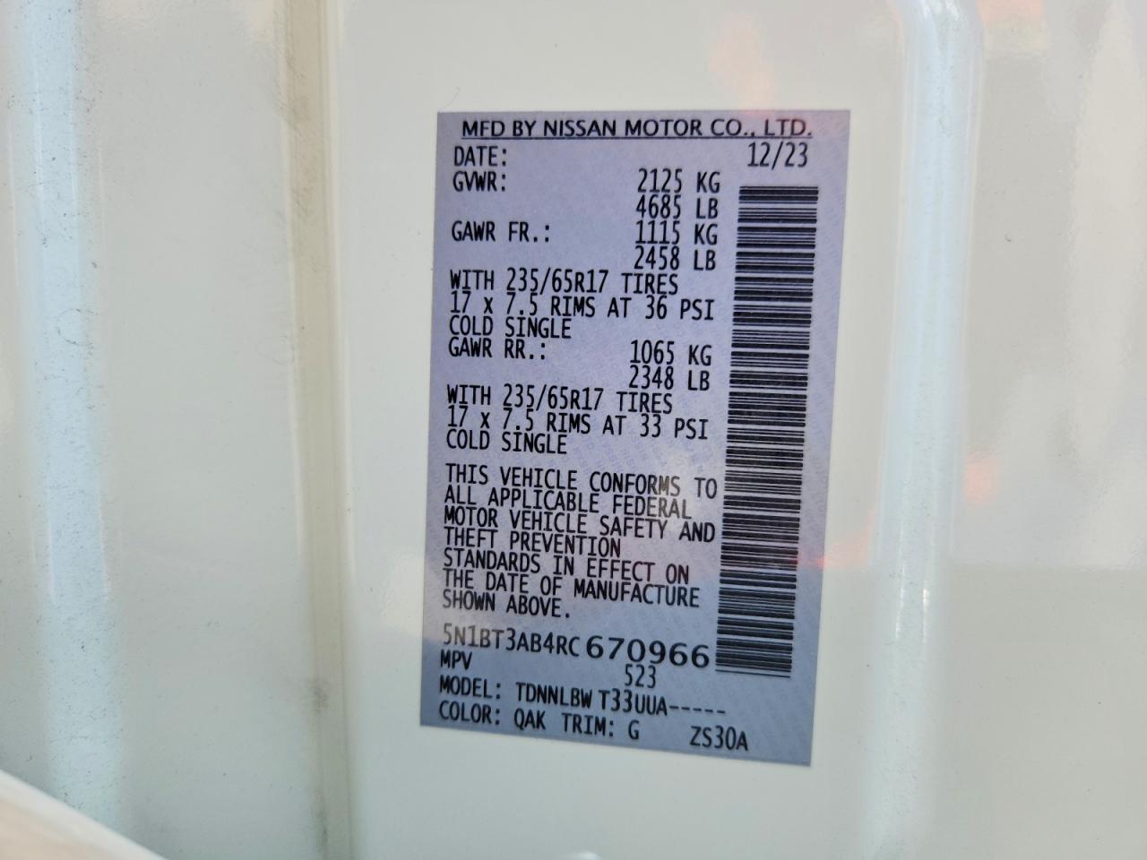 NISSAN ROGUE 2024 — 15