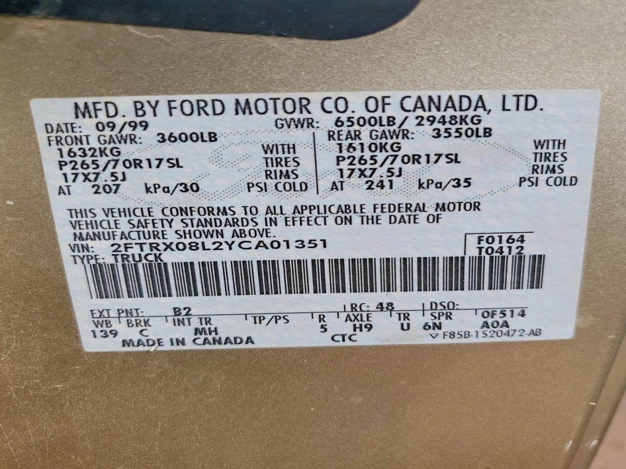FORD F150 2004 — 13