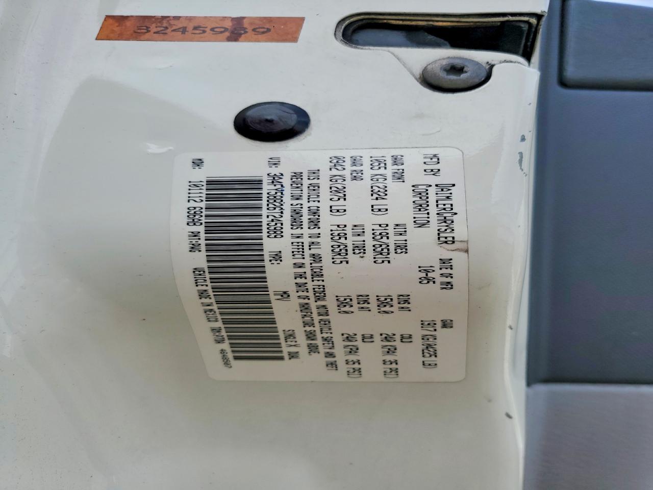 CHRYSLER PT CRUISER 2006 — 13