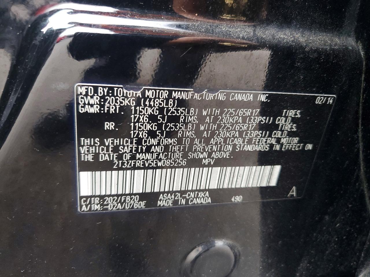 TOYOTA RAV4 2014 — 14