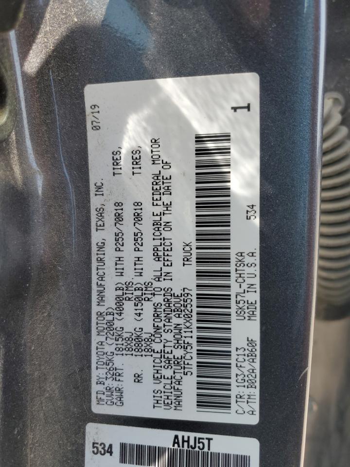TOYOTA TUNDRA 2019 — 14