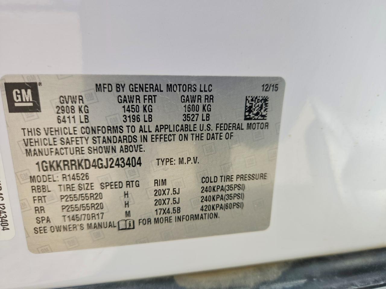 GMC ACADIA 2016 — 14