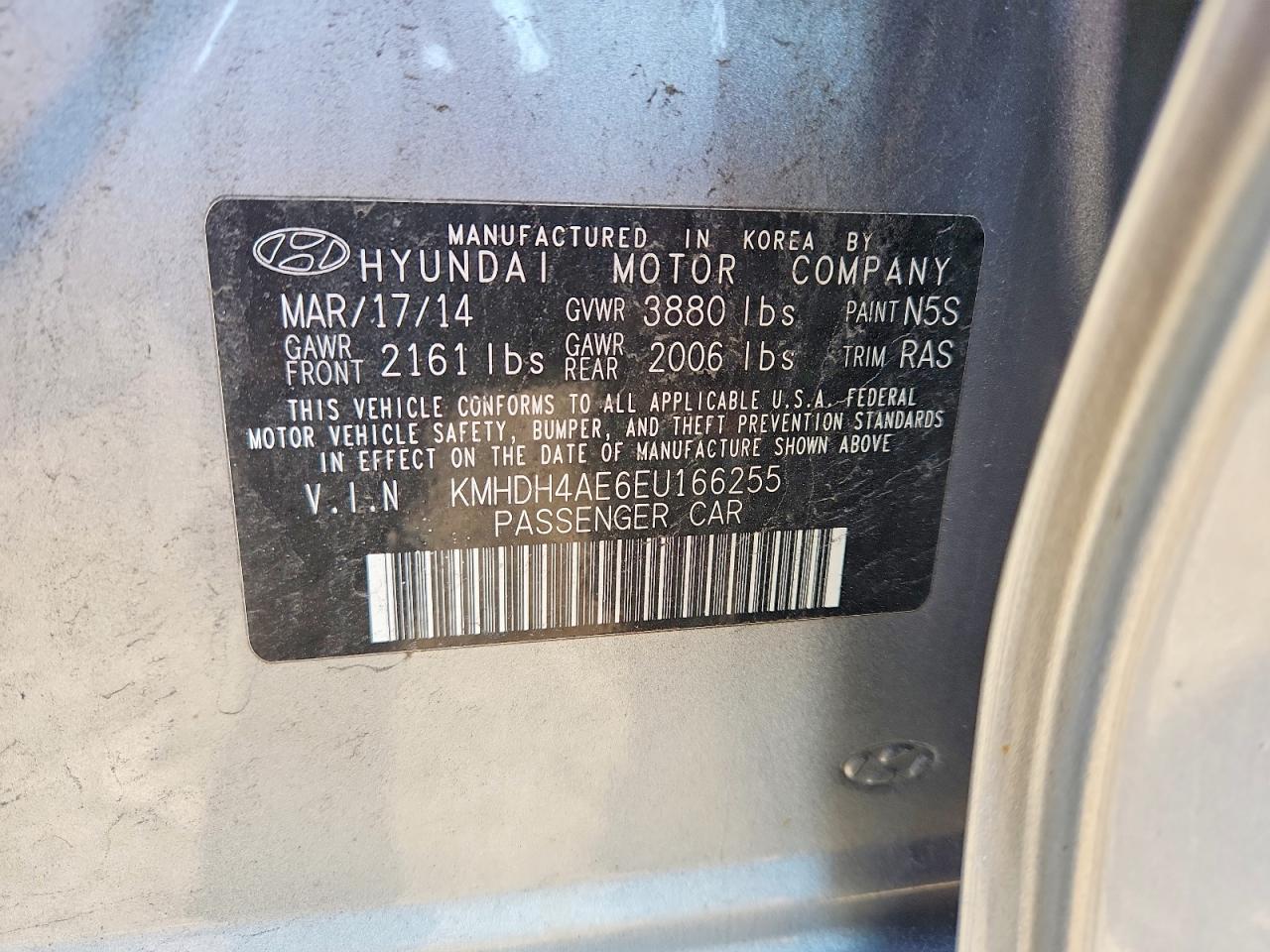 HYUNDAI ELANTRA 2014 — 13