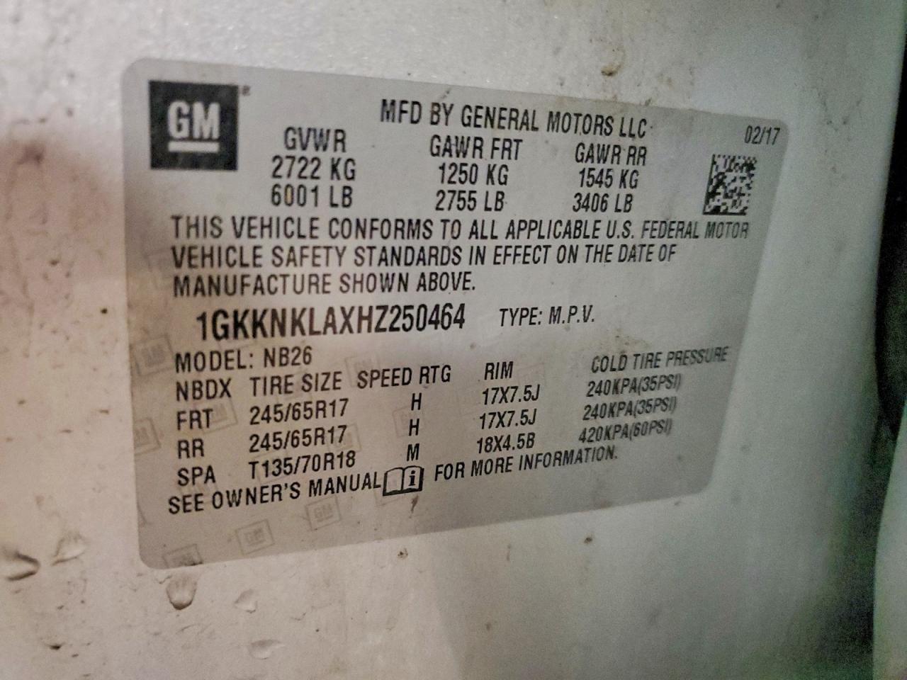GMC ACADIA 2017 — 14
