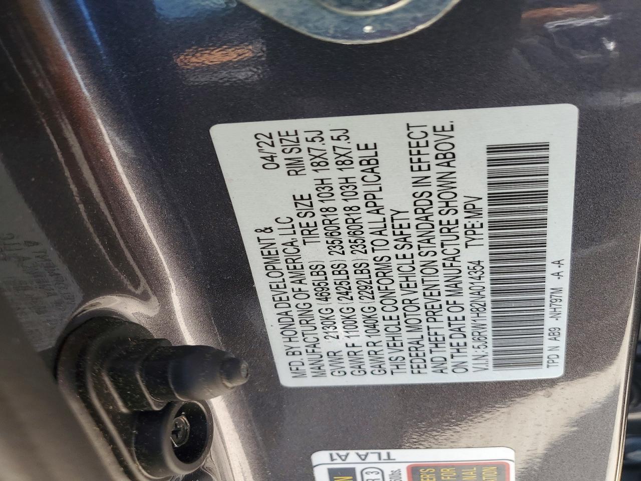 HONDA CR-V 2022 — 14