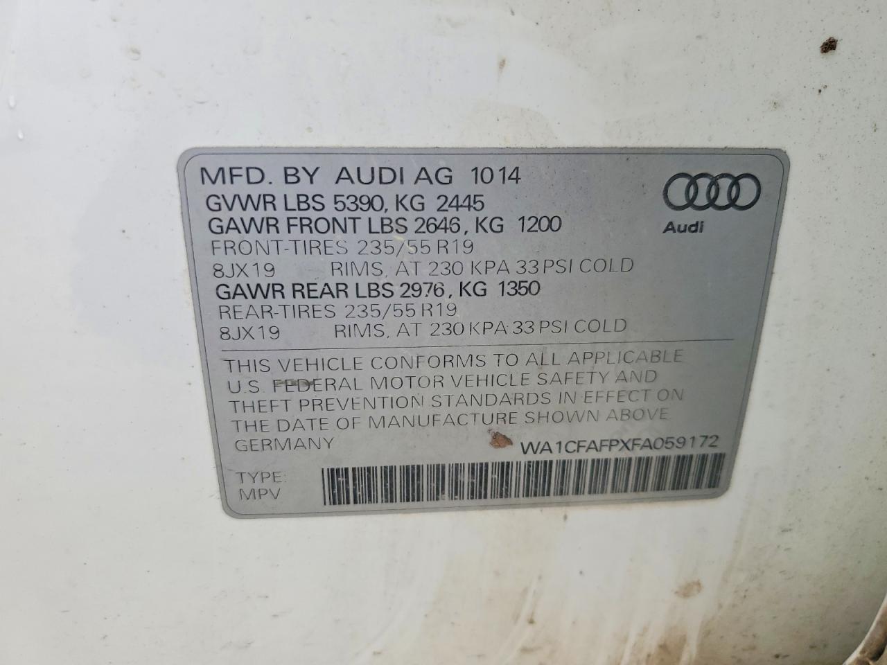 AUDI Q5 2015 — 14