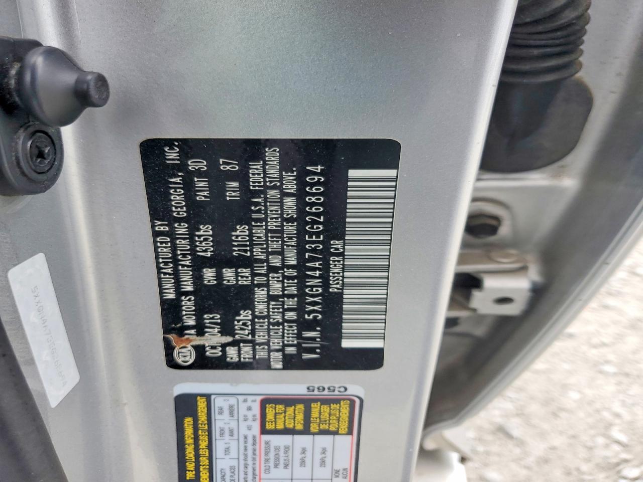 KIA OPTIMA 2014 — 14