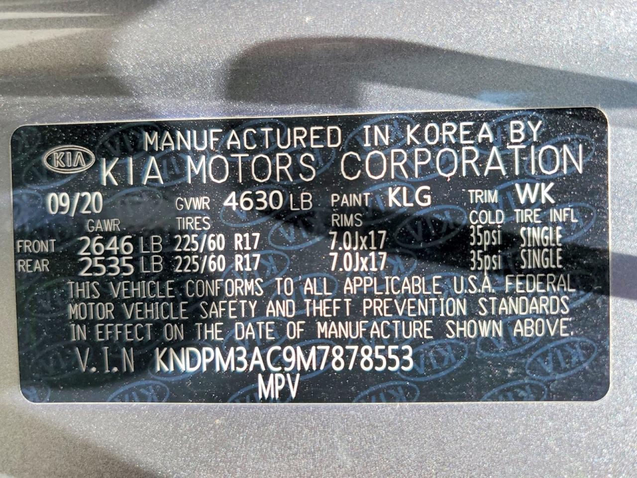 KIA SPORTAGE 2021 — 15