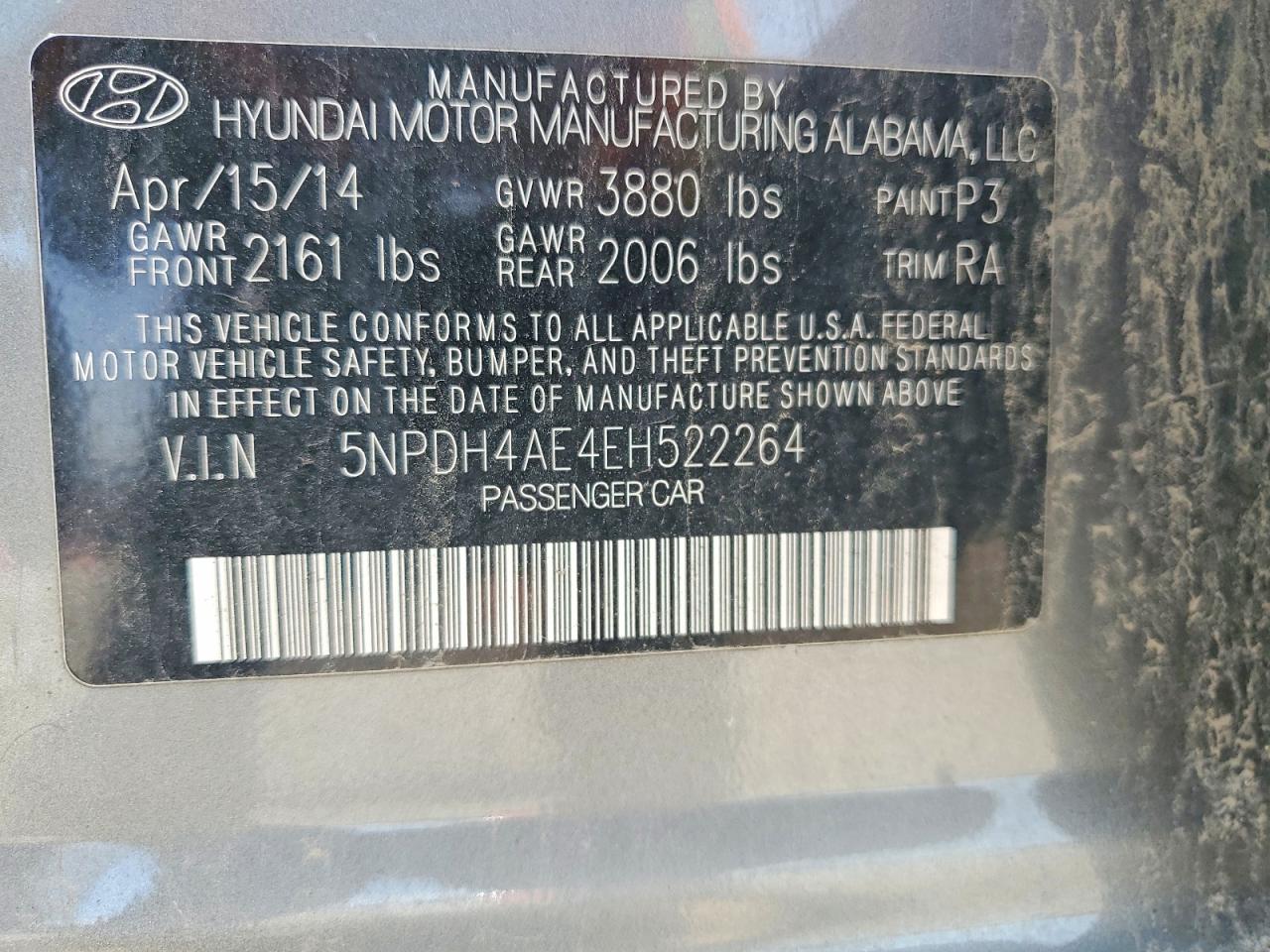 HYUNDAI ELANTRA 2014 — 13