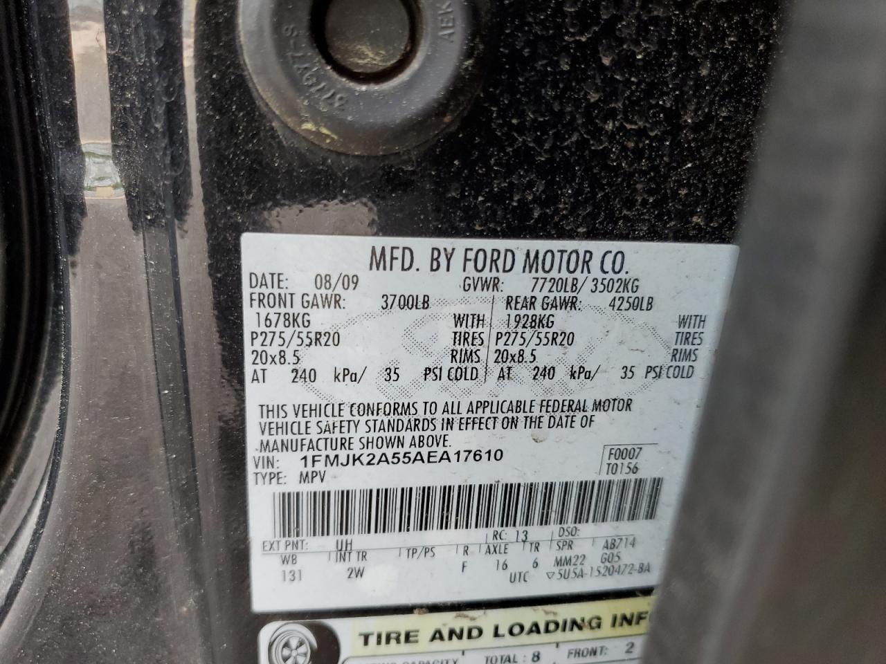 FORD EXPEDITION 2010 — 14