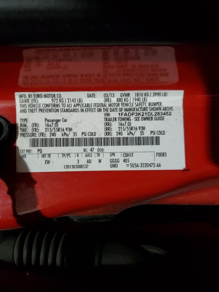 FORD FOCUS 2013 — 13